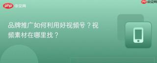 品牌推广如何利用好视频号？视频素材在哪里找？