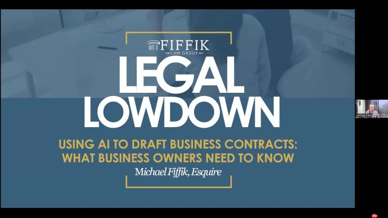 AI合同起草：企业主必备知识 Legal Lowdown