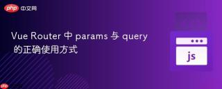 Vue Router 中 params 与 query 的正确使用方式