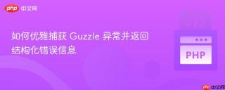 如何优雅捕获 Guzzle 异常并返回结构化错误信息
