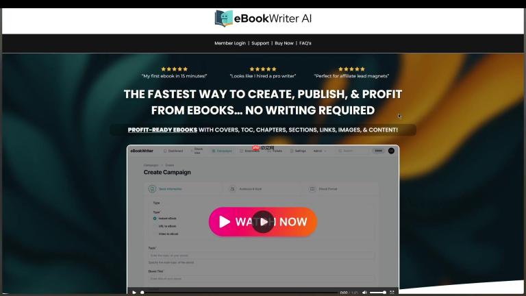 eBookWriter AI终极测评：15分钟内创作高转化电子书