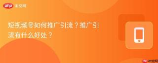 短视频号如何推广引流？推广引流有什么好处？