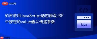 如何使用JavaScript动态修改JSP中按钮的value值以传递参数