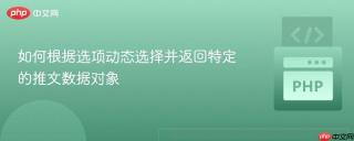 如何根据选项动态选择并返回特定的推文数据对象