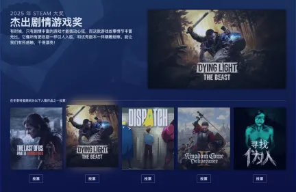 Steam大奖提名，版本“亲临噩梦”上线，《消逝的光芒：困兽》迎来入坑最佳时机