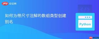 如何为带尺寸注解的数组类型创建别名