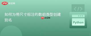 如何为带尺寸标注的数组类型创建别名