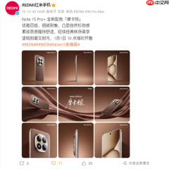 同级罕见等深微曲+龙晶玻璃！REDMI Note 15 Pro+新春版摩卡棕公布