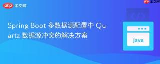 Spring Boot 多数据源配置中 Quartz 数据源冲突的解决方案
