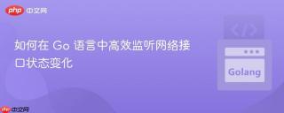 如何在 Go 语言中高效监听网络接口状态变化