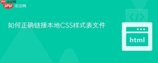 如何正确链接本地CSS样式表文件