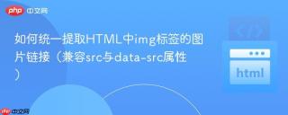 如何统一提取HTML中img标签的图片链接（兼容src与data-src属性）