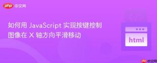 如何用 JavaScript 实现按键控制图像在 X 轴方向平滑移动
