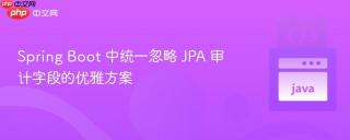 Spring Boot 中统一忽略 JPA 审计字段的优雅方案
