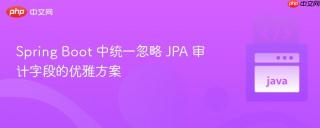 Spring Boot 中统一忽略 JPA 审计字段的优雅方案
