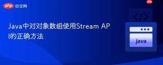 Java中对对象数组使用Stream API的正确方法