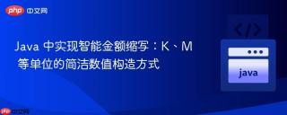 Java 中实现智能金额缩写：K、M 等单位的简洁数值构造方式