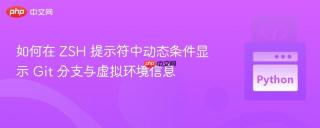 如何在 ZSH 提示符中动态条件显示 Git 分支与虚拟环境信息