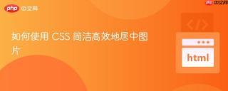 如何使用 CSS 简洁高效地居中图片
