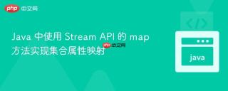 Java 中使用 Stream API 的 map 方法实现集合属性映射
