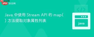 Java 中使用 Stream API 的 map() 方法提取对象属性列表