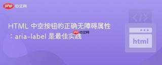HTML 中空按钮的正确无障碍属性：aria-label 是最佳实践