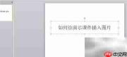 PPT插入图片设置方法