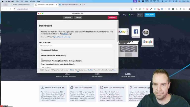 ScrapeStack GUI：AI 驱动的网站分析工具，优化 SEO 和内容