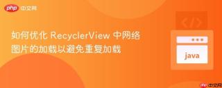 如何优化 RecyclerView 中网络图片的加载以避免重复加载