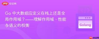 Go 中大数组应定义在栈上还是全局作用域？——理解作用域、性能与语义的权衡