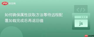 如何确保属性获取方法等待远程配置加载完成后再返回值