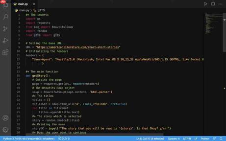 Python网络爬虫项目:打造你的专属故事讲述者
