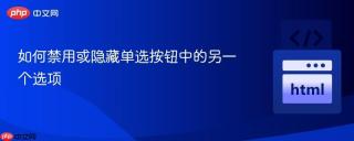 如何禁用或隐藏单选按钮中的另一个选项