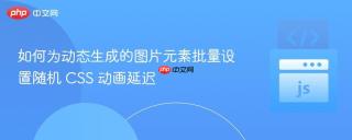 如何为动态生成的图片元素批量设置随机 CSS 动画延迟