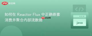 如何在 Reactor Flux 中正确嵌套消费并聚合内部流数据