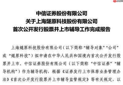上海 AI 芯片企业燧原科技完成 IPO 辅导，预计将申报科创板 IPO
