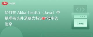 如何在 Akka TestKit（Java）中精准筛选并消费含特定字符串的消息