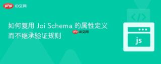 如何复用 Joi Schema 的属性定义而不继承验证规则