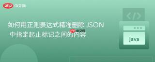 如何用正则表达式精准删除 JSON 中指定起止标记之间的内容