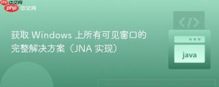 获取 Windows 上所有可见窗口的完整解决方案(JNA 实现)