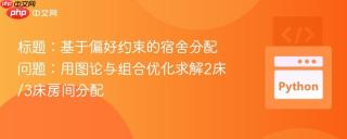 标题：基于偏好约束的宿舍分配问题：用图论与组合优化求解2床/3床房间分配