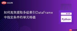 如何高效提取多级索引DataFrame中指定条件的单元格值