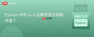 Python 中的 and 运算符是否短路求值？