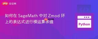 如何在 SageMath 中对 Zmod 环上的表达式进行模运算求值