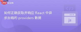 如何正确获取并响应 React 中异步加载的 providers 数据