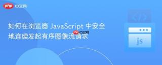 如何在浏览器 JavaScript 中安全地连续发起有序图像流请求