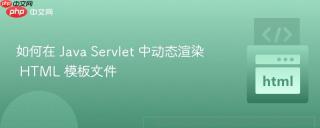 如何在 Java Servlet 中动态渲染 HTML 模板文件