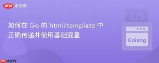 如何在 Go 的 html/template 中正确传递并使用基础变量