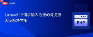 Laravel 中请求输入为空的常见原因及解决方案