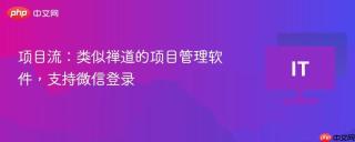 项目流：类似禅道的项目管理软件，支持微信登录